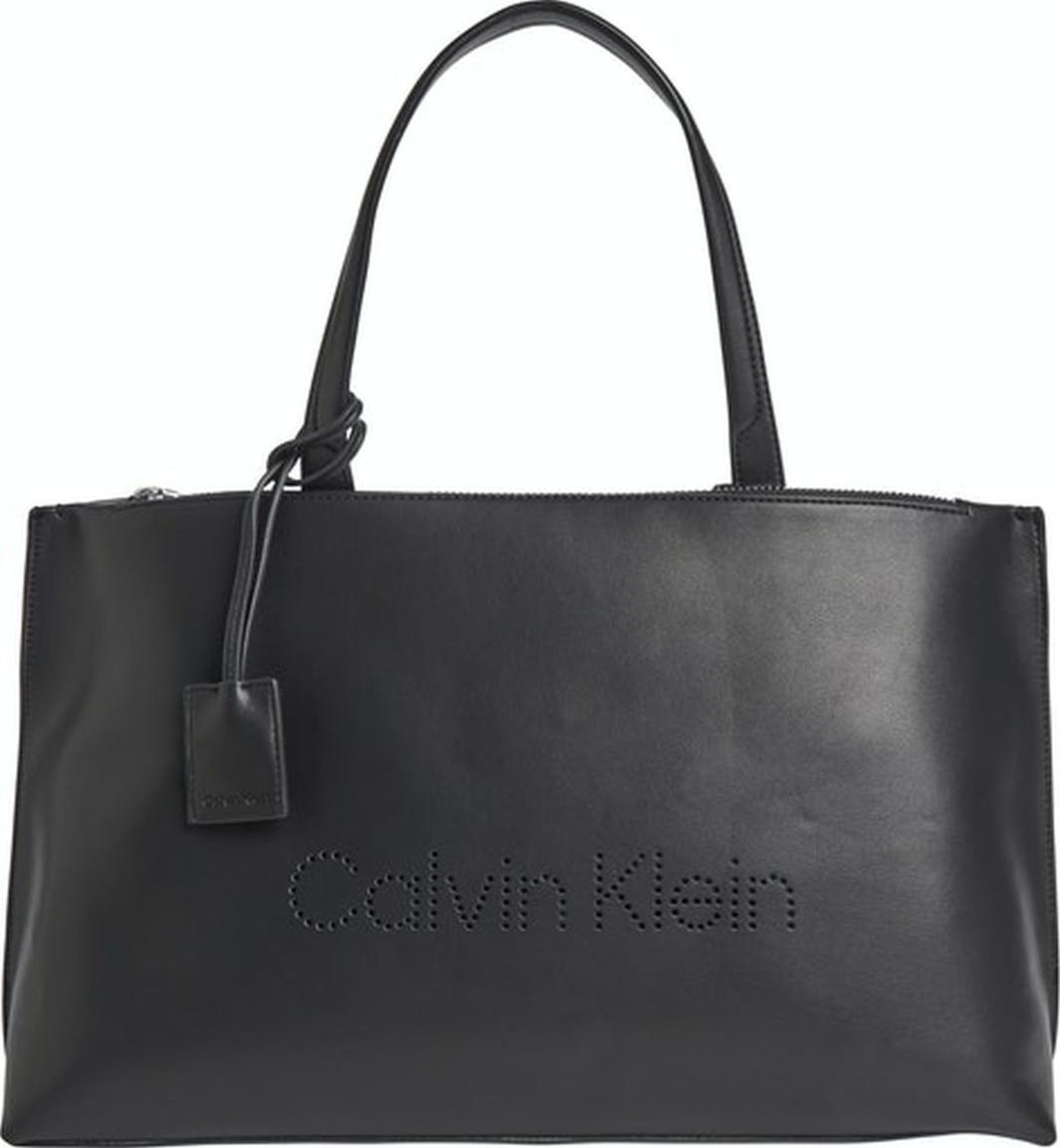 Damenhenkeltasche Schwarz Calvin Klein CK Black CK Set Shopper LG
