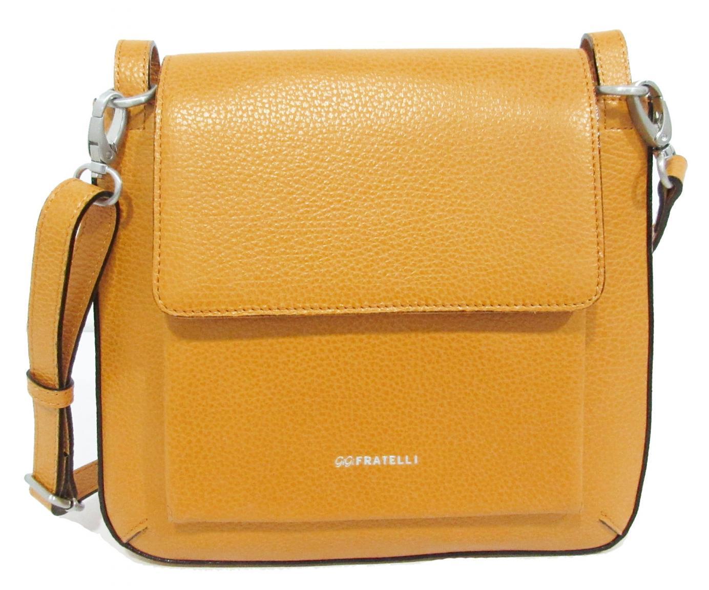 Damenledertasche GiGi Fratelli gelb Yellow Gold