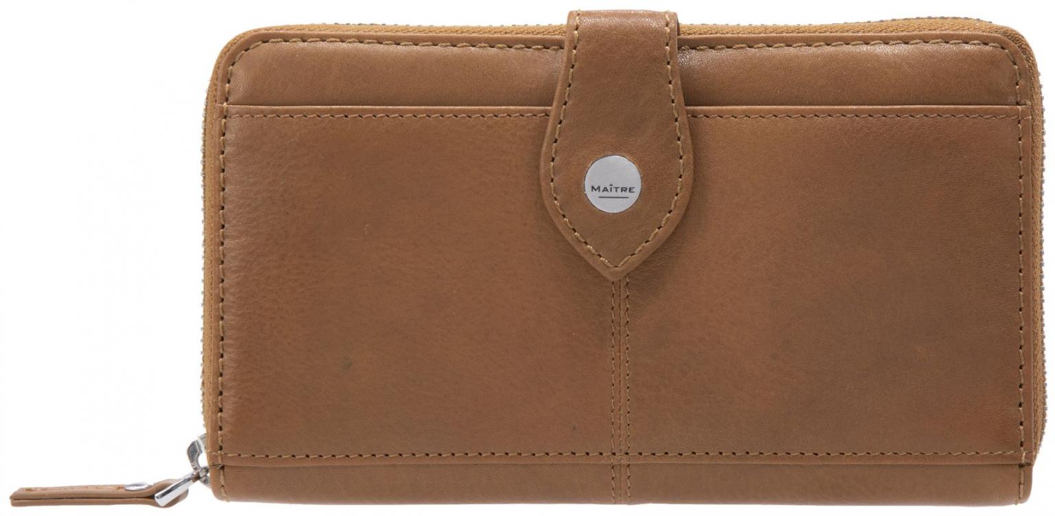 Damenportemonnaie Maitre Lemberg Dietrun Cognac braun Echtleder
