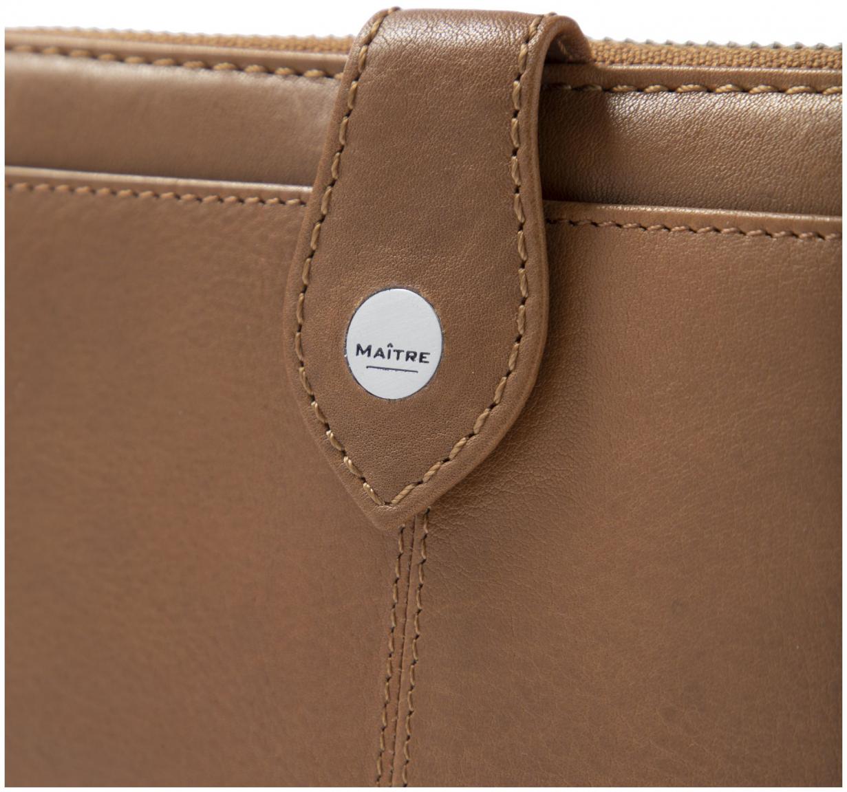 Damenportemonnaie Maitre Lemberg Dietrun Cognac braun Echtleder