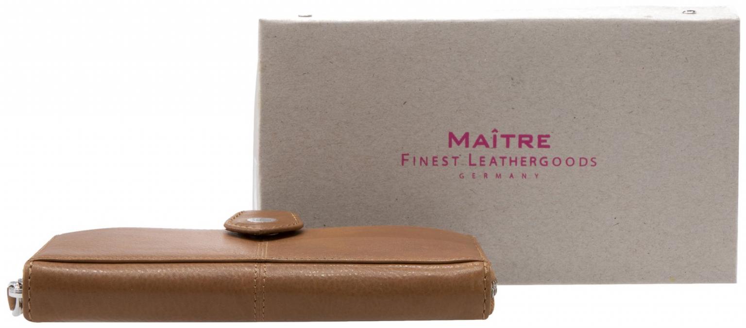 Damenportemonnaie Maitre Lemberg Dietrun Cognac braun Echtleder