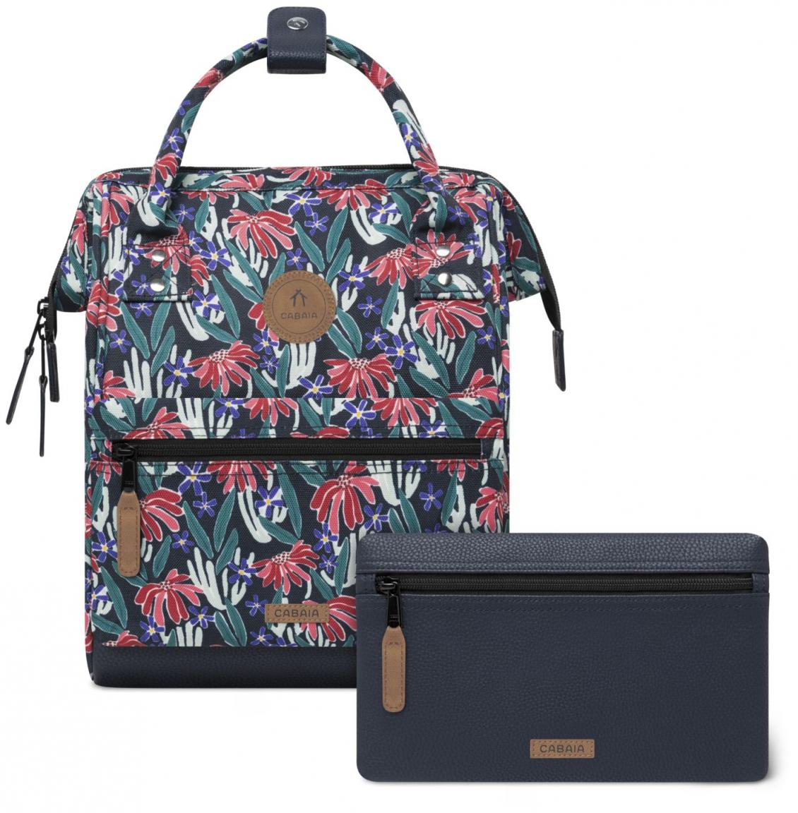 Damenrucksack Cabaia Edea Small Blumen bunt nachhaltig