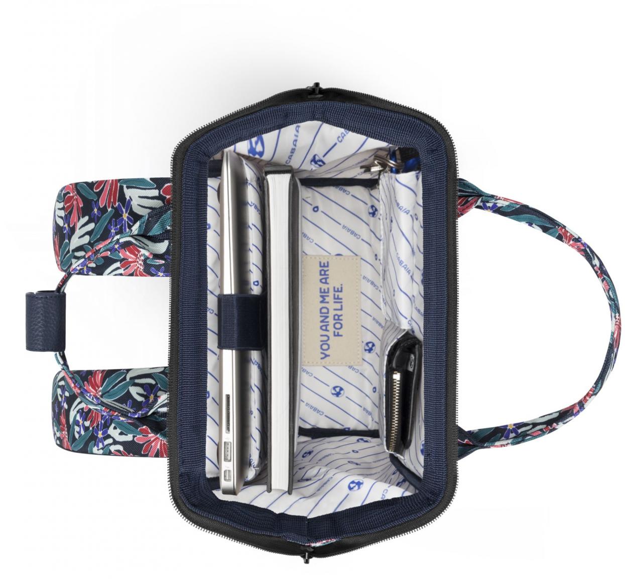 Damenrucksack Cabaia Edea Small Blumen bunt nachhaltig