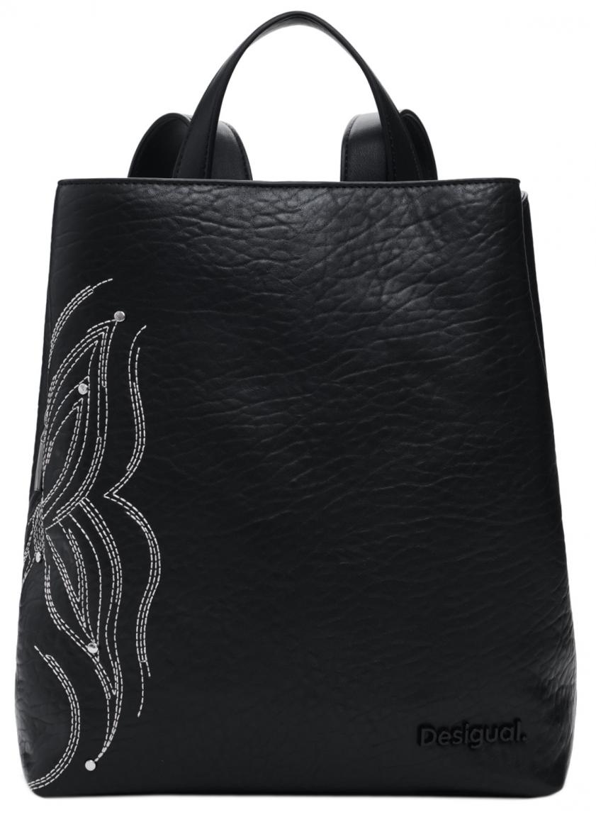 Damenrucksack Desigual schwarz Sumy Mini Goodall bestickt Nieten