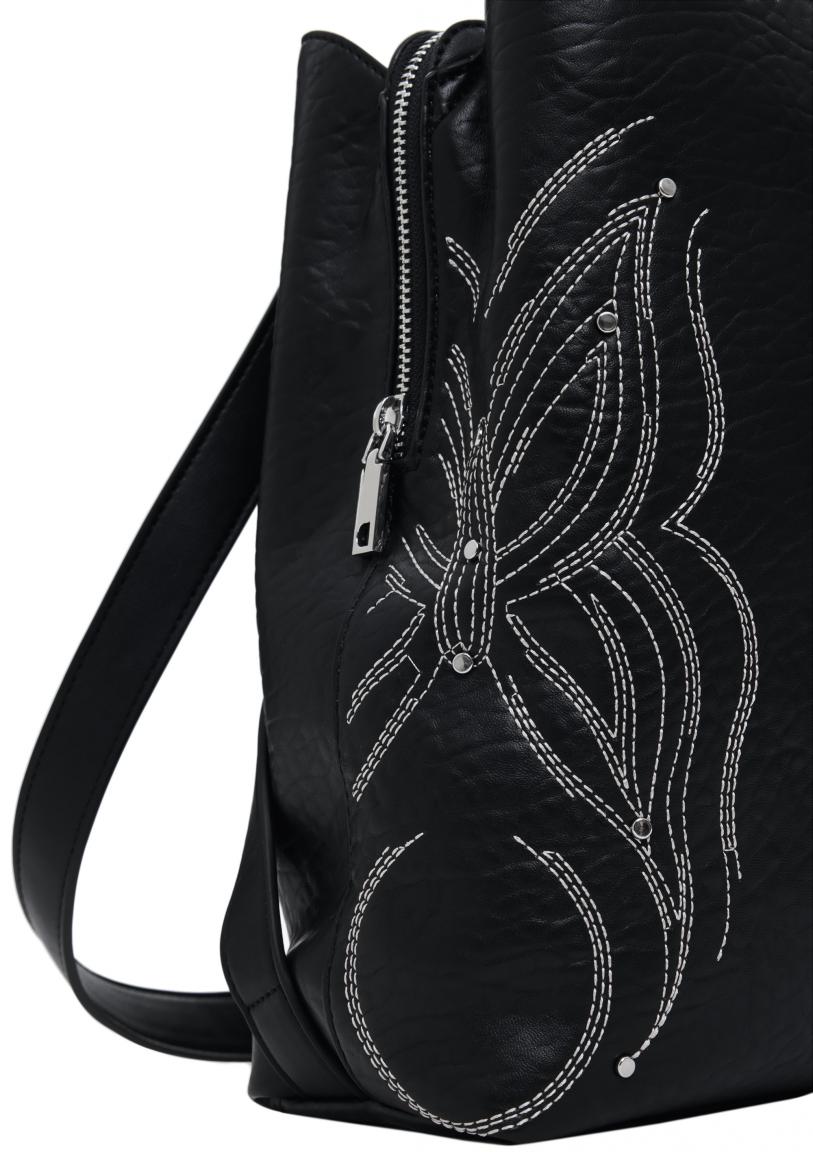 Damenrucksack Desigual schwarz Sumy Mini Goodall bestickt Nieten