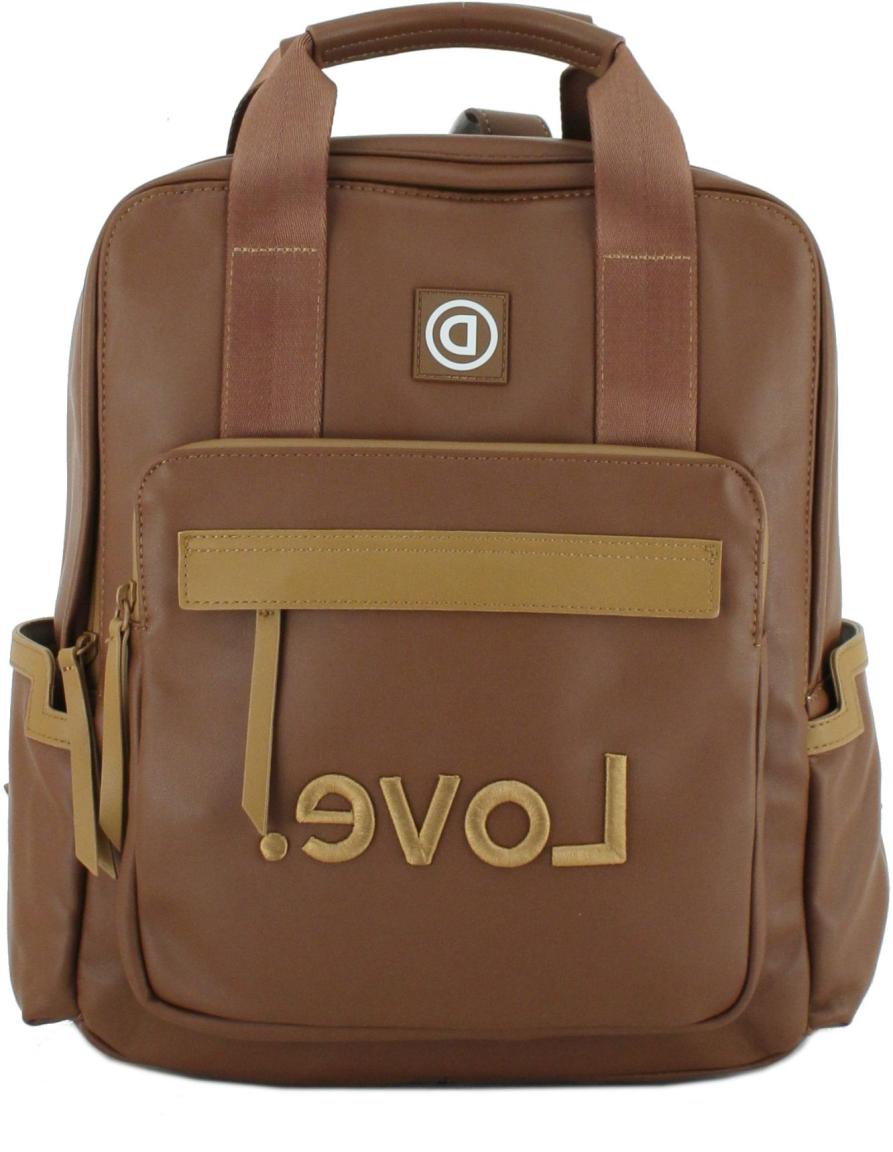 Damenrucksack Laptop Tote Bag braun Desigual Fluor Randers Camel