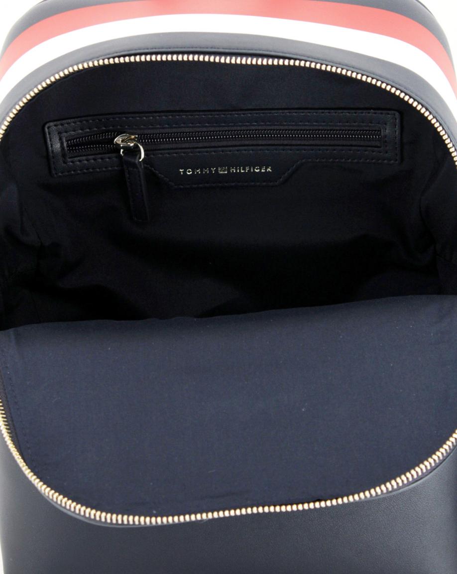 Damenrucksack Streifen Corporate Tommy Hilfiger dunkelblau