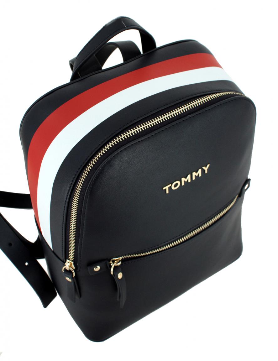Damenrucksack Streifen Corporate Tommy Hilfiger dunkelblau