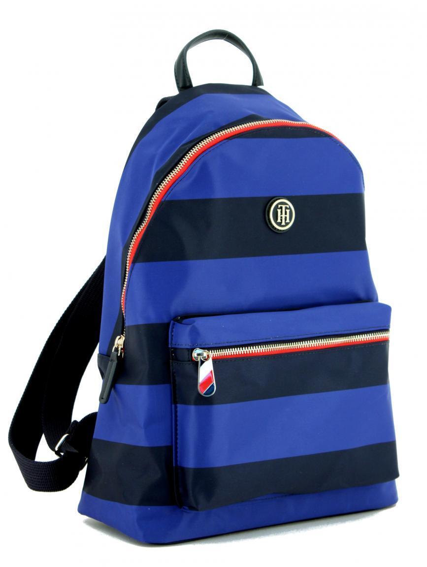 Damenrucksack Tommy Hilfiger Poppy Backpack gestreift blau