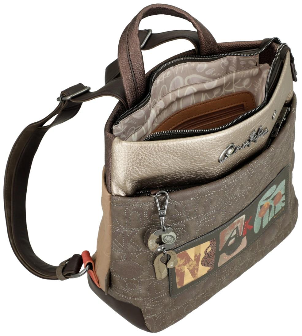 Damenrucksack mit Stickerei Prägung Anekke Muse Amphora 