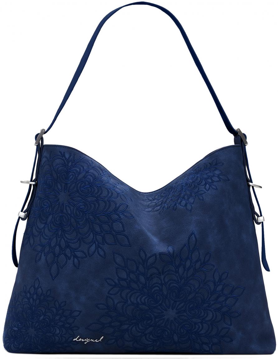 Damentasche Azul Noche Desigual dunkelblau Sierra floral bestickt