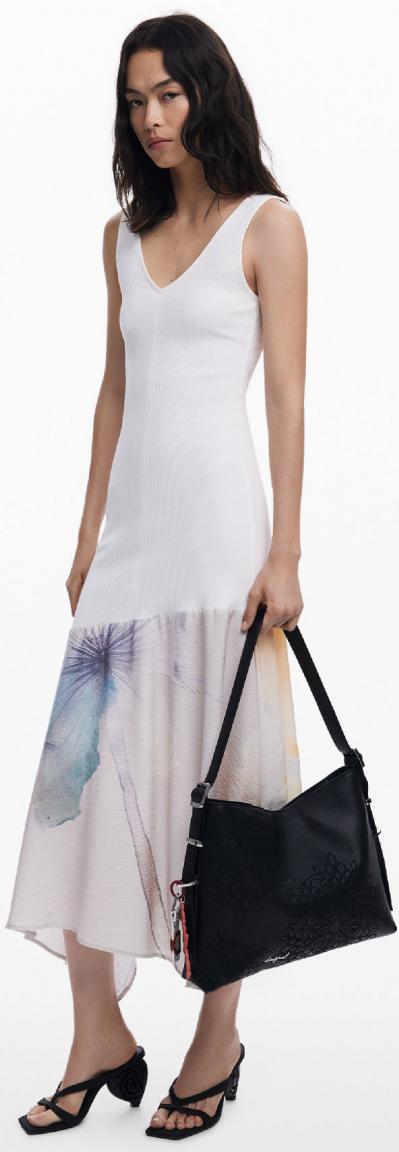 Damentasche Azul Noche Desigual dunkelblau Sierra floral bestickt