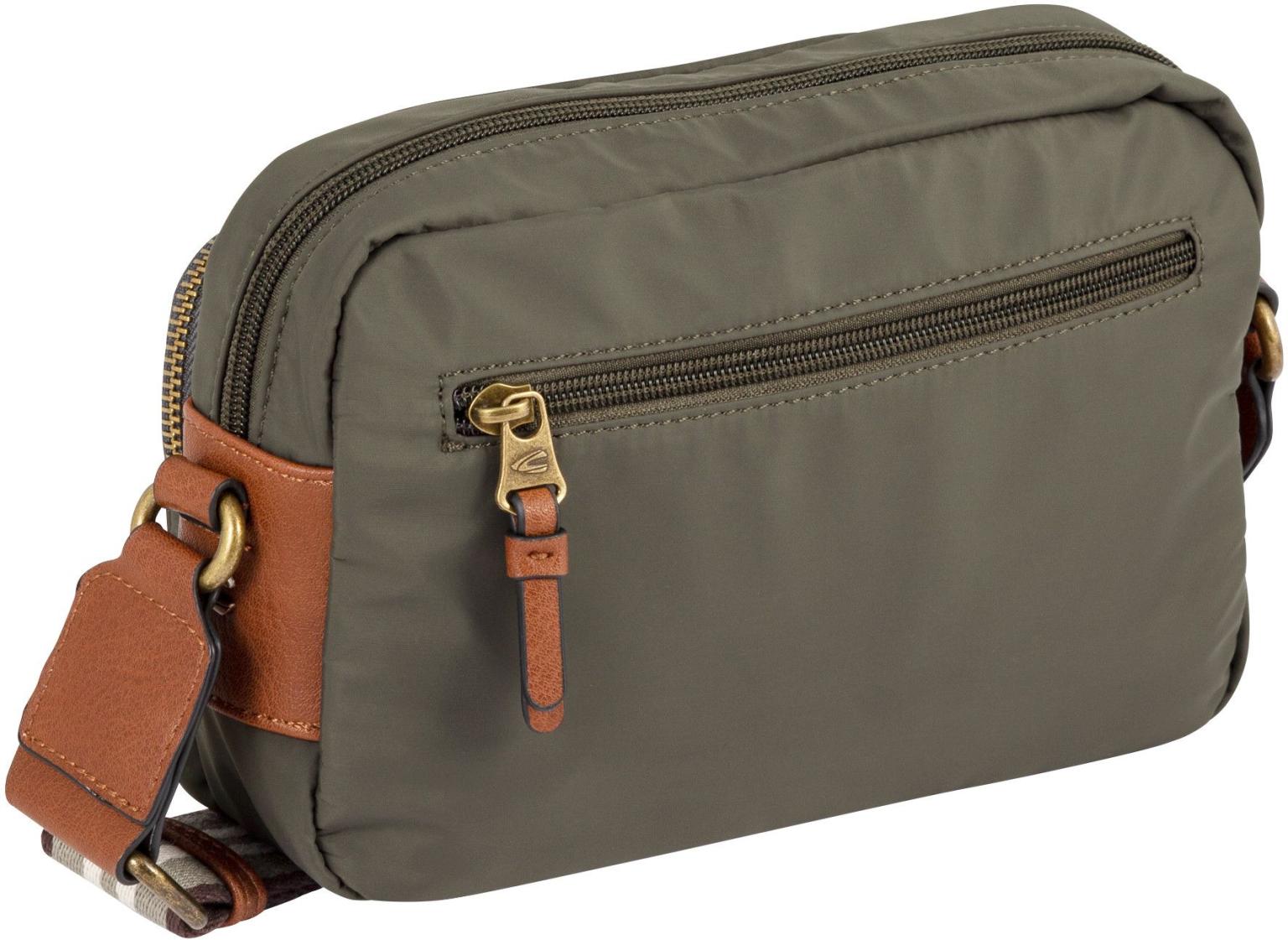 Damentasche Casual Bari Camel Active Khaki Cognac Nylon