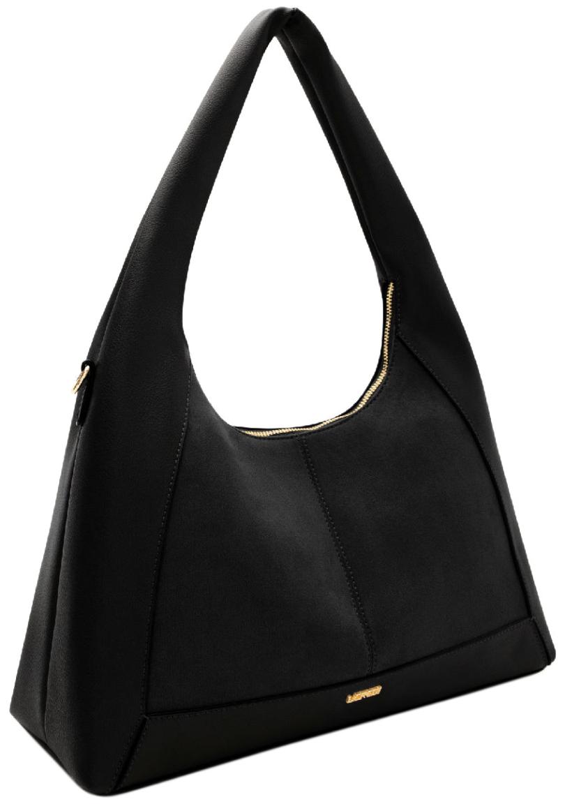 Damentasche L.Credi schwarz Palmira vegan Velours