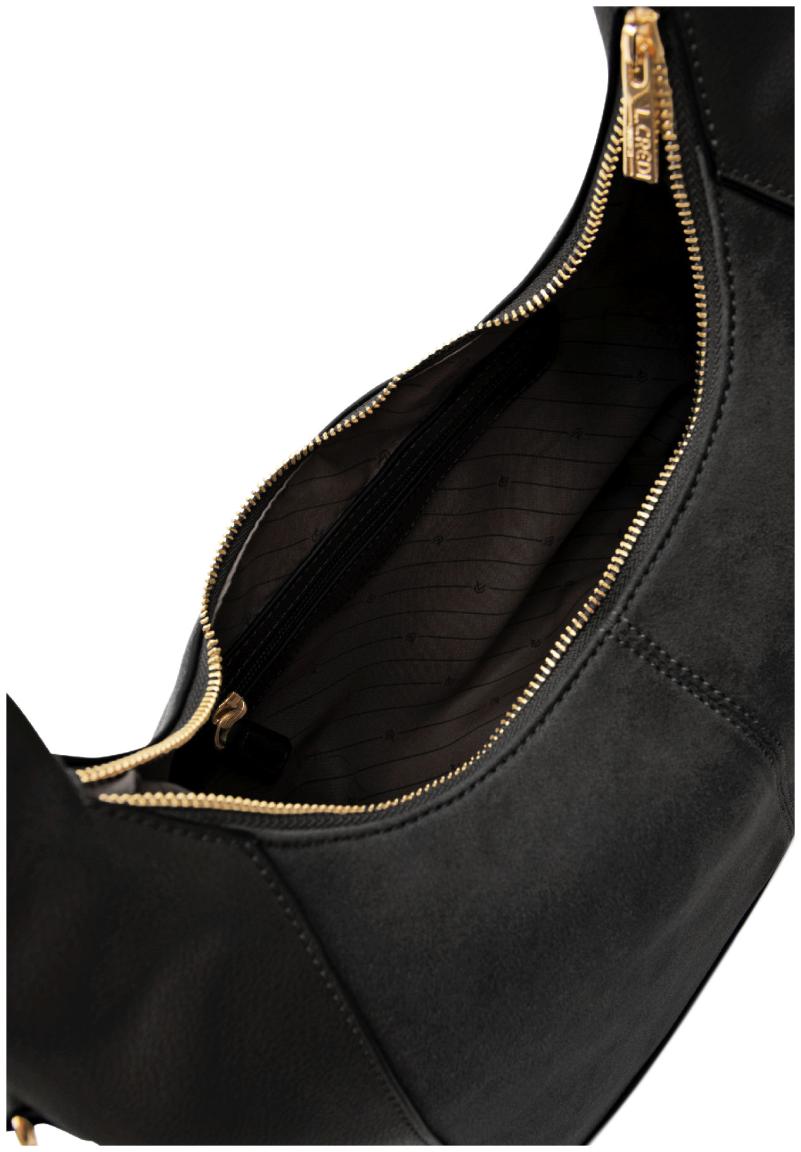 Damentasche L.Credi schwarz Palmira vegan Velours