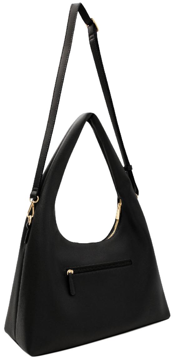 Damentasche L.Credi schwarz Palmira vegan Velours