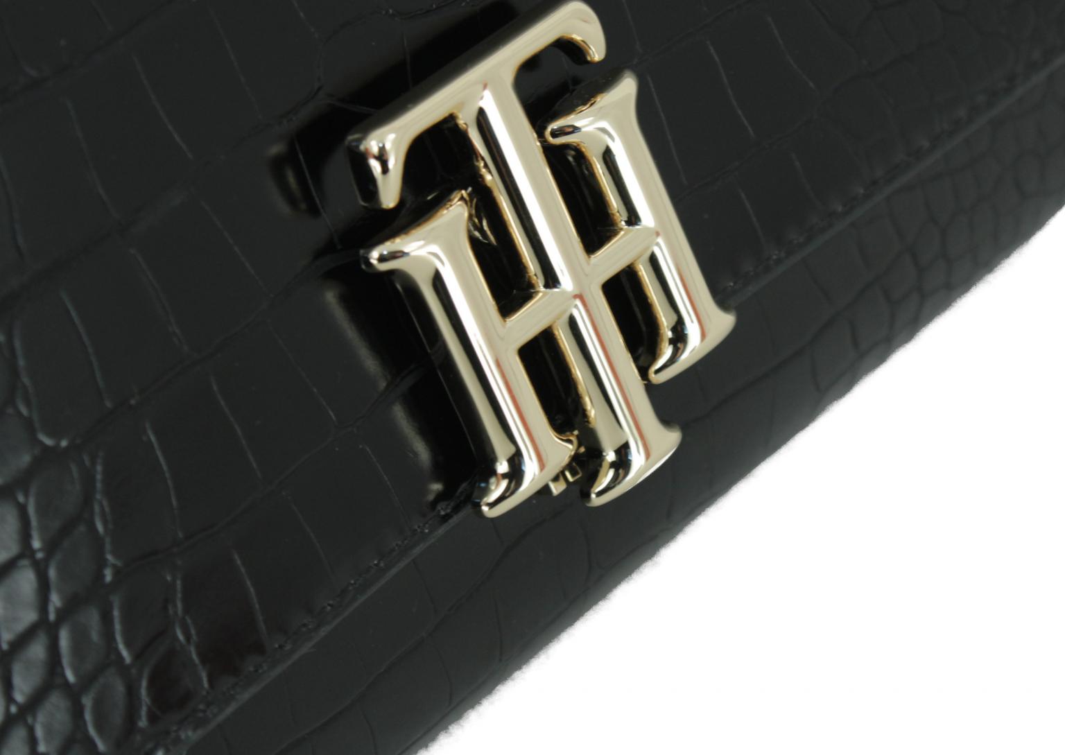 Damentasche Tommy Hilfiger Lock Crossover Groco black Lack