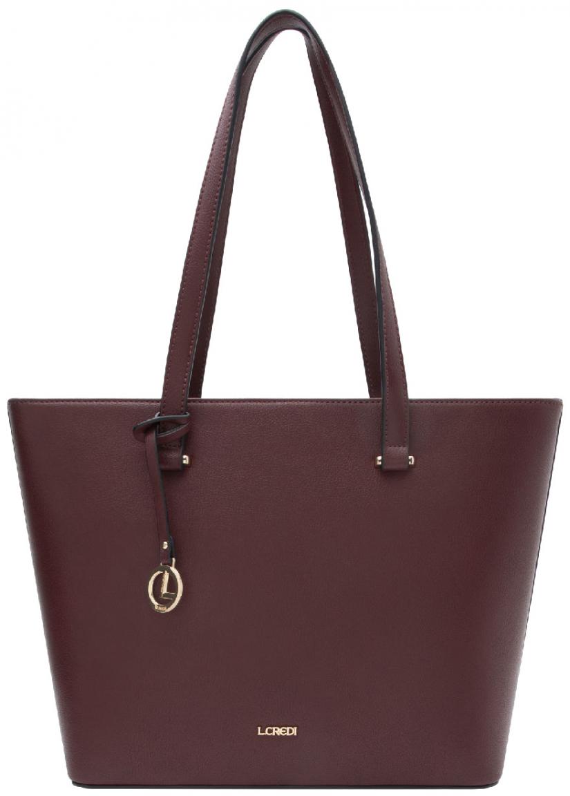 Damentasche Tote L.Credi Filippa Wine Rot vegan