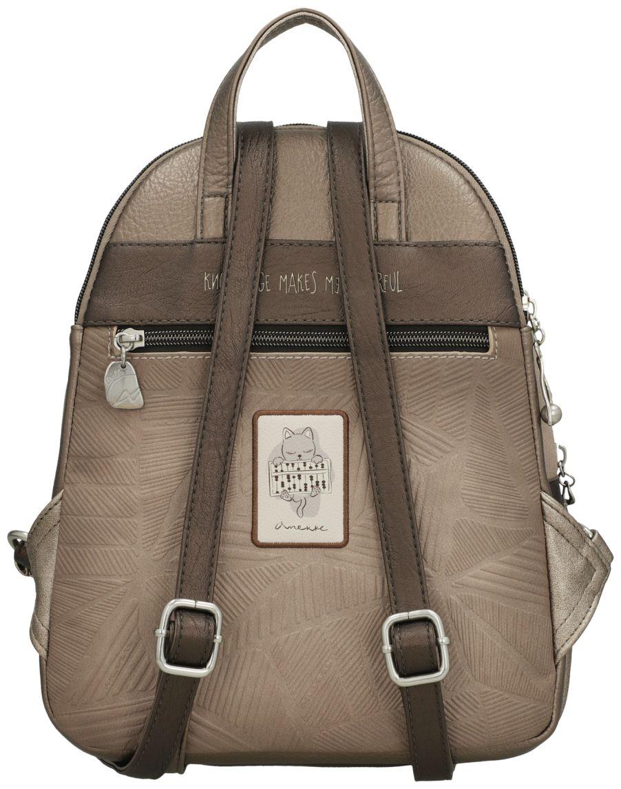Daypack Anekke hell Finish Sophia Bücher Schriftrollen antik dunkelbeige Stickereien