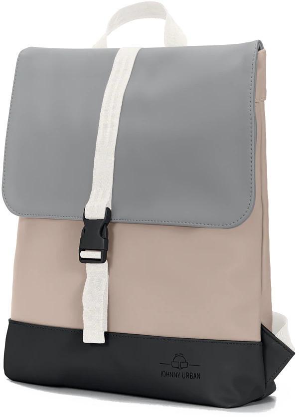 Daypack Ruby Sleek Serie Johnny Urban bunt Beige Grau gummiert wasserabweisend