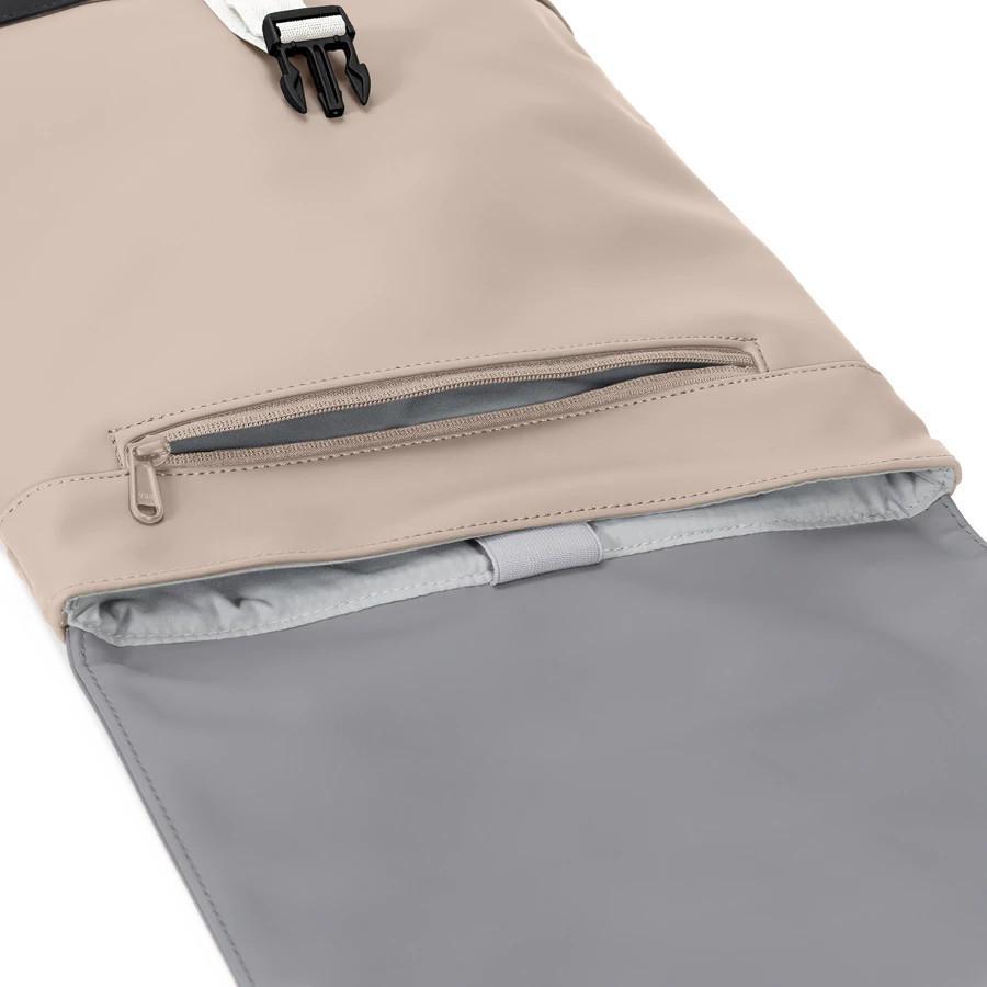 Daypack Ruby Sleek Serie Johnny Urban bunt Beige Grau gummiert wasserabweisend