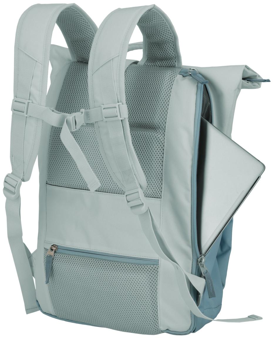 Daypack eisblau Travelite Basics Rollup Backpack mit Laptopfach