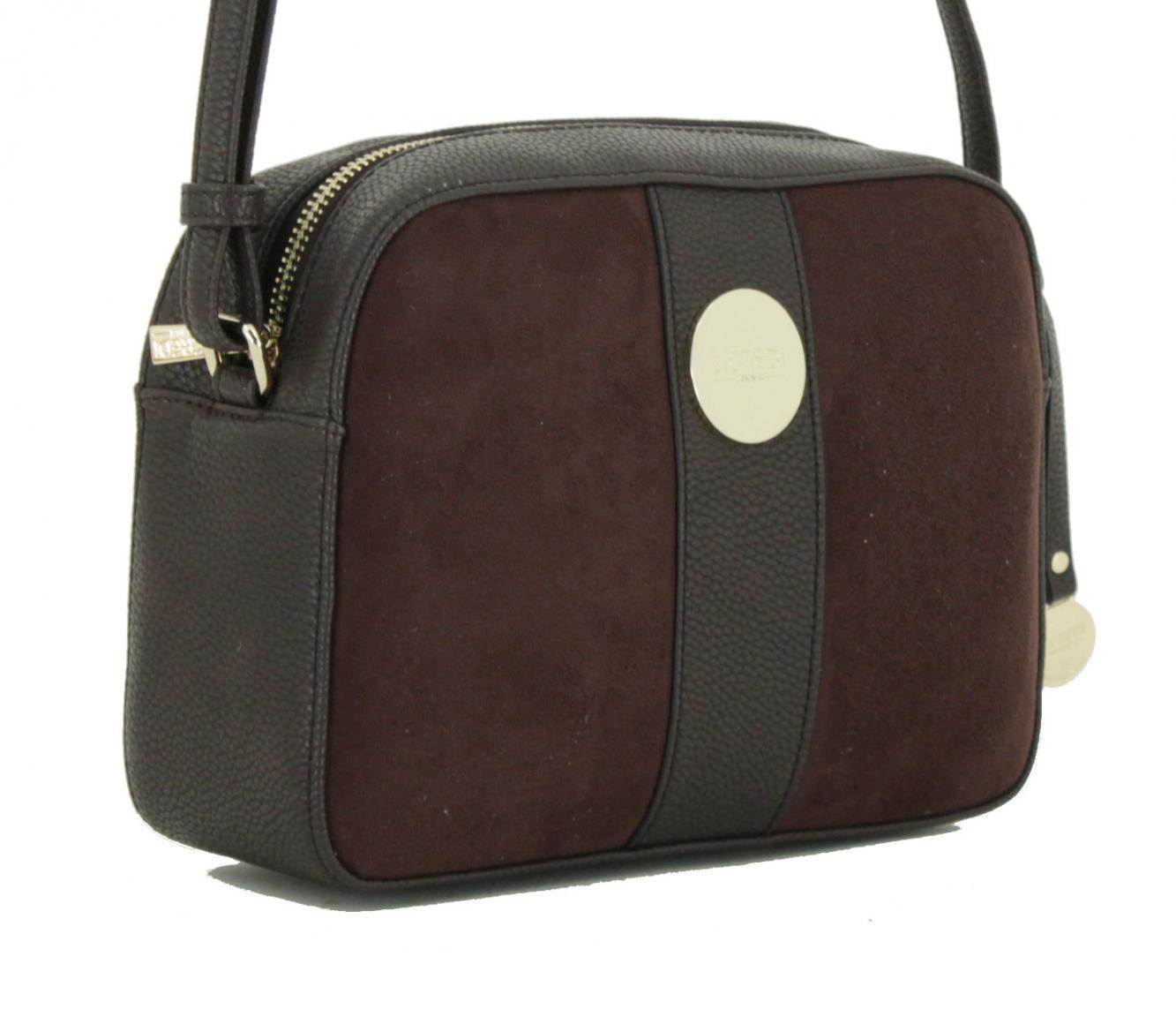 Dedra braun L.Credi Munich Velours Crossbody Bag Top Zip