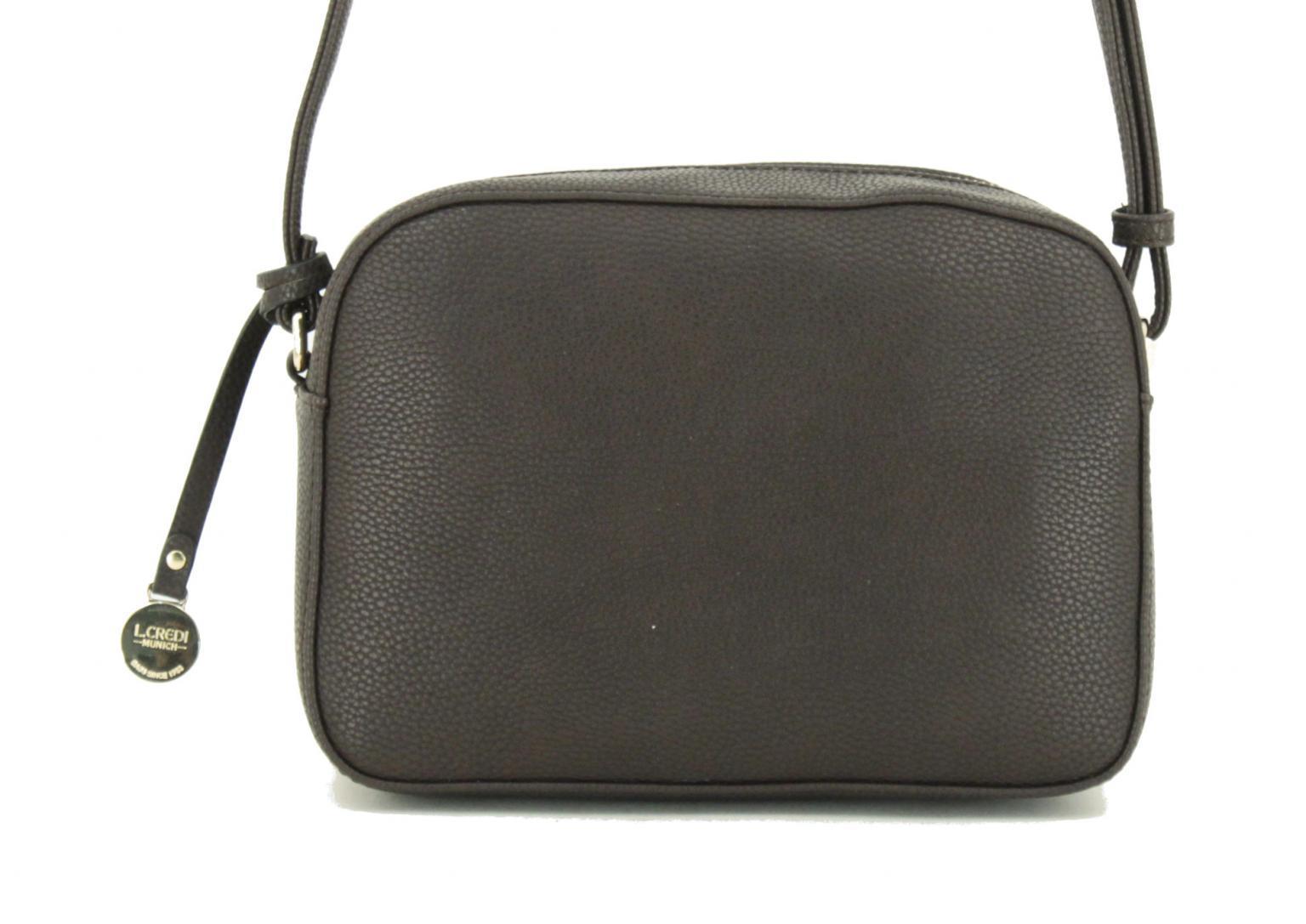 Dedra braun L.Credi Munich Velours Crossbody Bag Top Zip