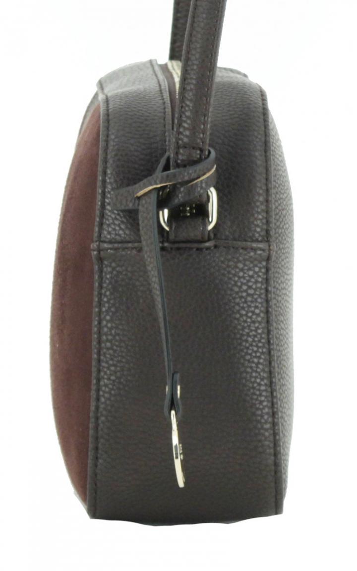 Dedra braun L.Credi Munich Velours Crossbody Bag Top Zip
