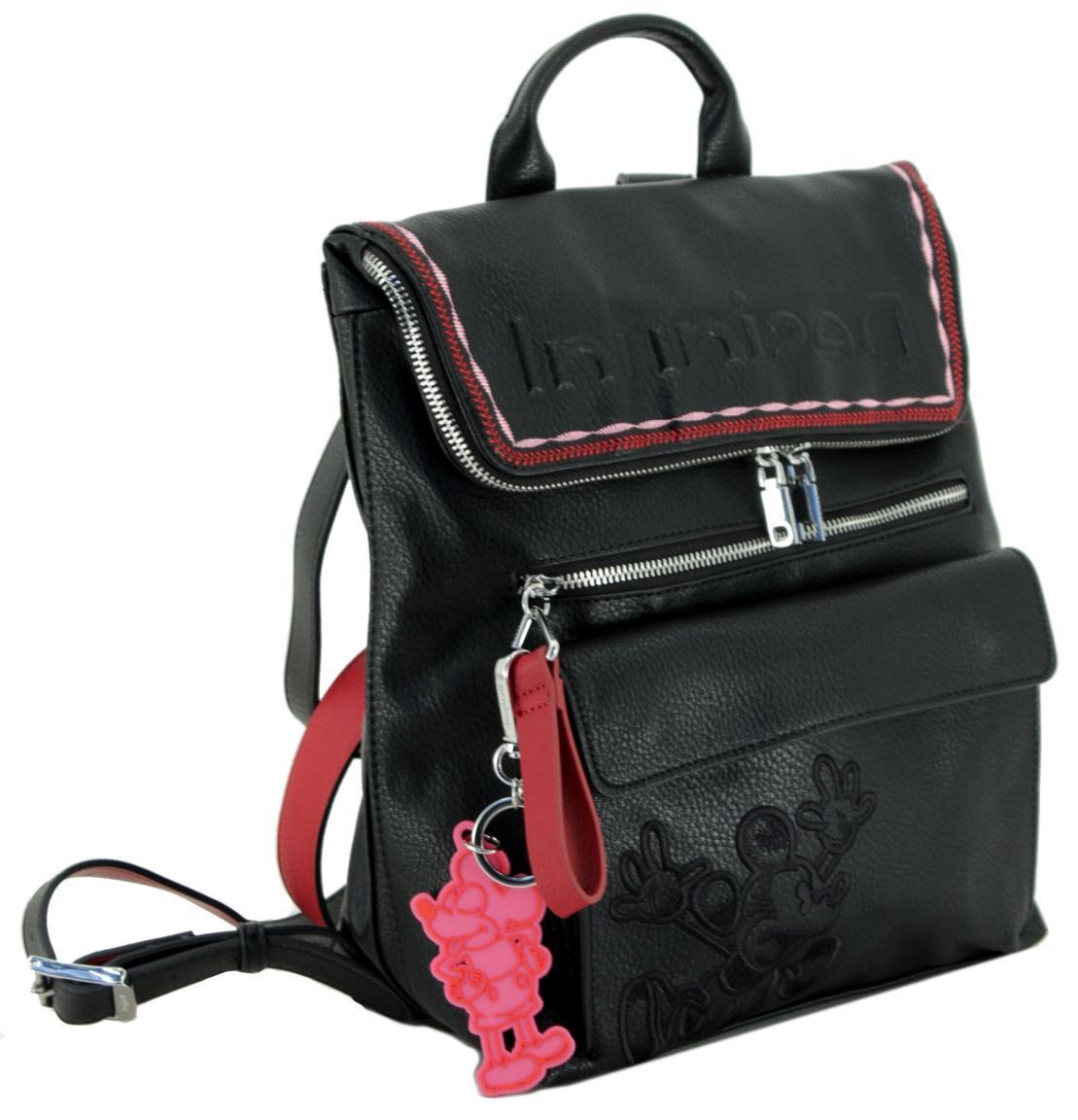 Desigual Alltagsrucksack Nerano Negro Mickey Maus schwarz rot