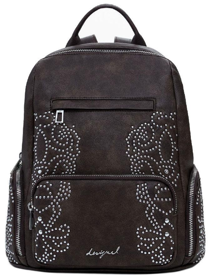 Desigual Backpack braun Poker Face Nieten Chocolate Chester mini