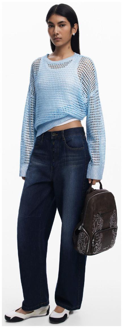 Desigual Backpack braun Poker Face Nieten Chocolate Chester mini