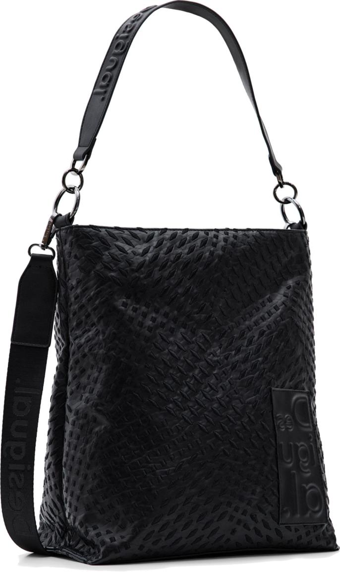 Desigual Beuteltasche Butan Magna Negro Stickerei 