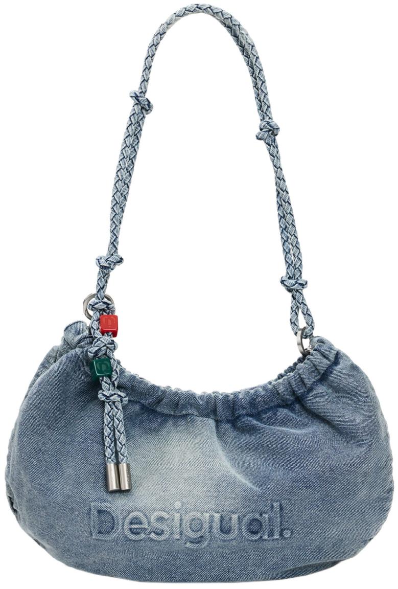 Desigual Beuteltasche kompakt Waverly Jeans Flechtriemen