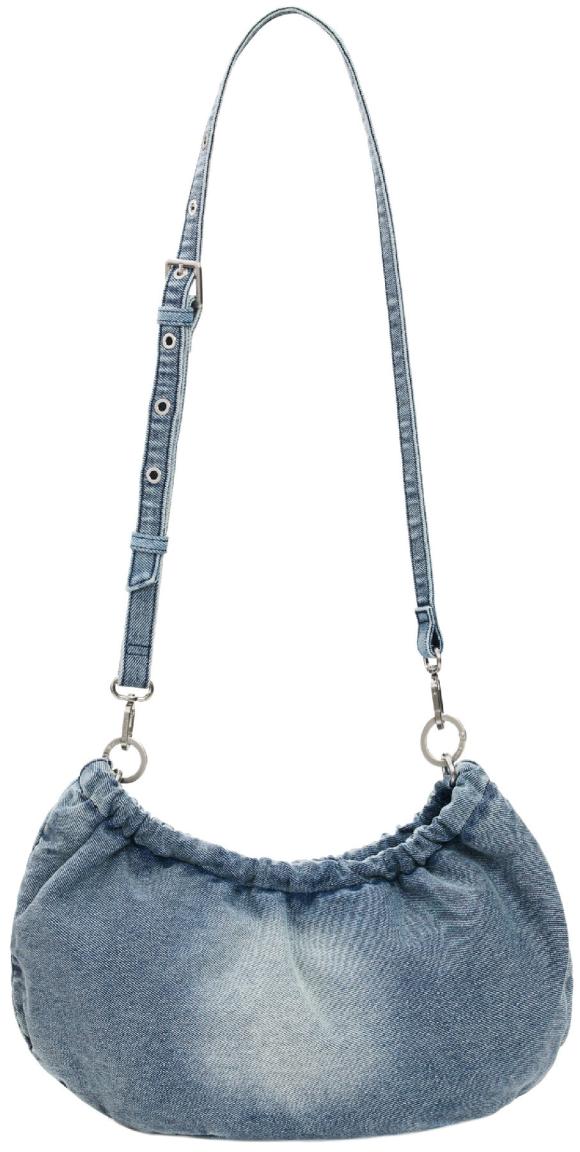 Desigual Beuteltasche kompakt Waverly Jeans Flechtriemen