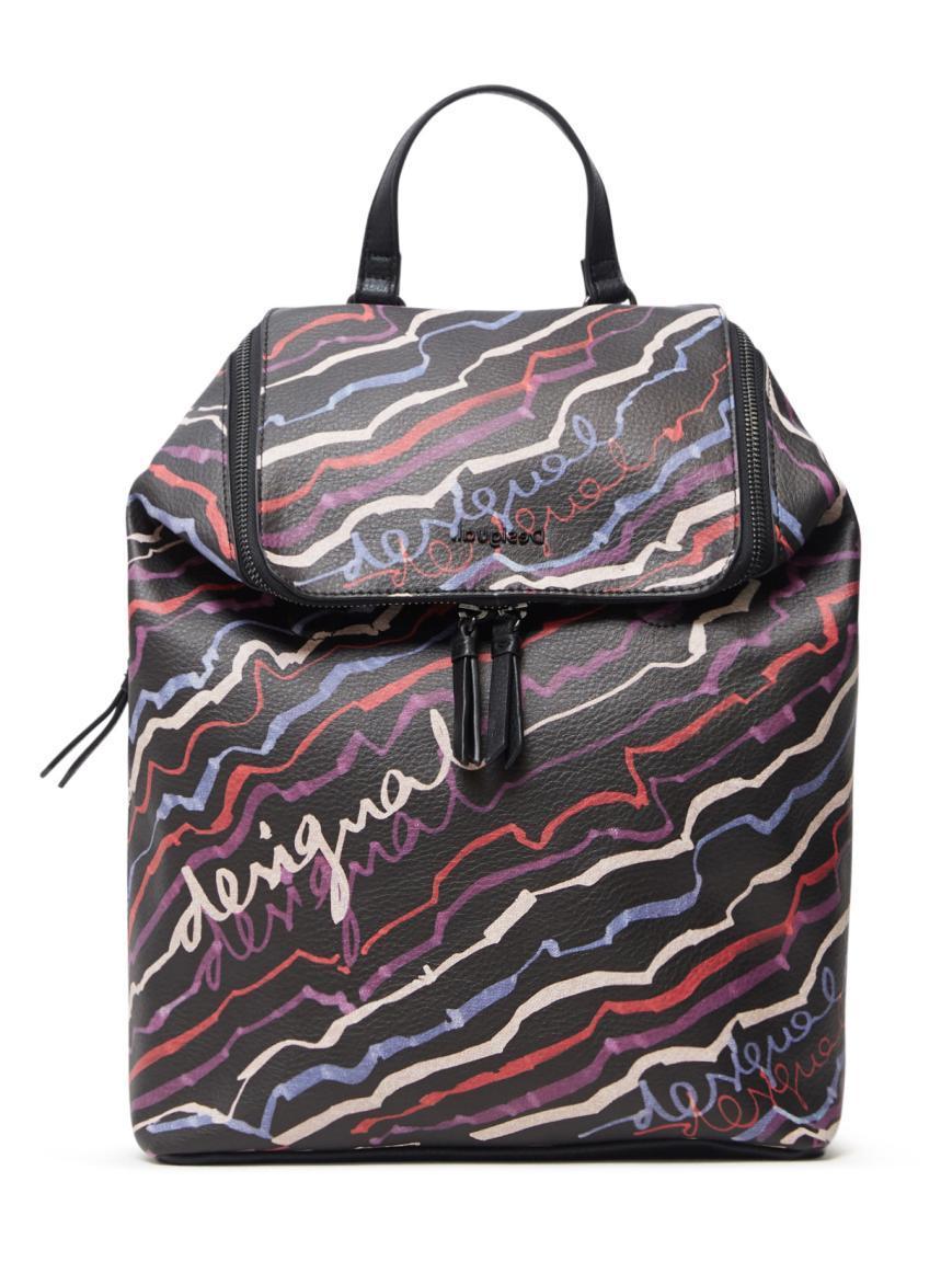 Desigual Cityrucksack Loen Salvaje schwarz bunt