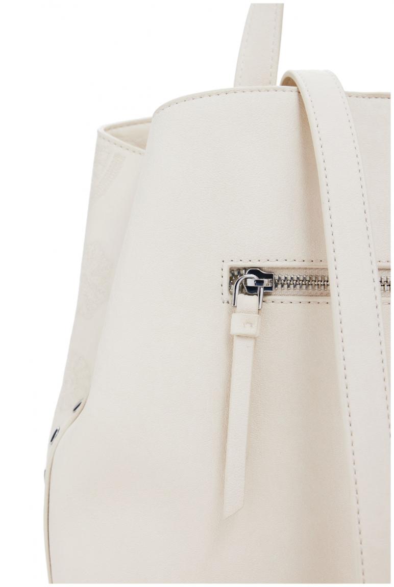 Desigual Cityrucksack beige Dejavu Mandalsa bestickt Crudo Sumy