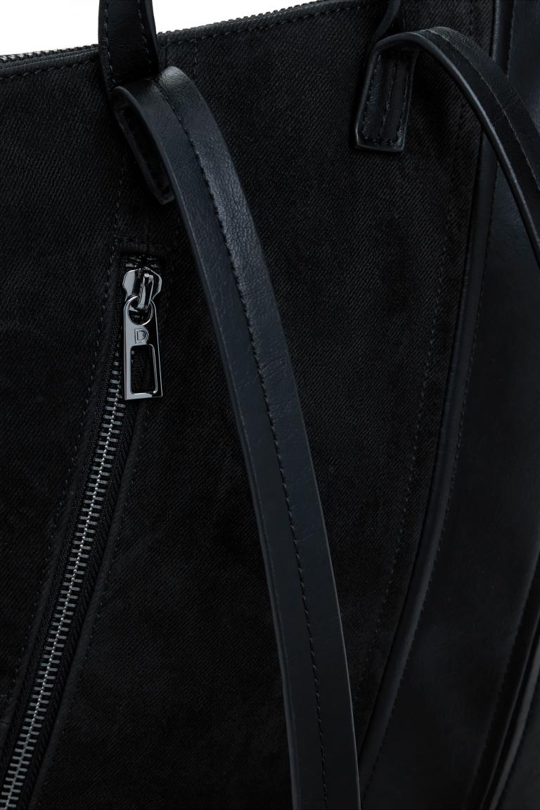 Desigual Cityrucksack schwarz Tango Patch Pretoria Mini Schnürung rockig