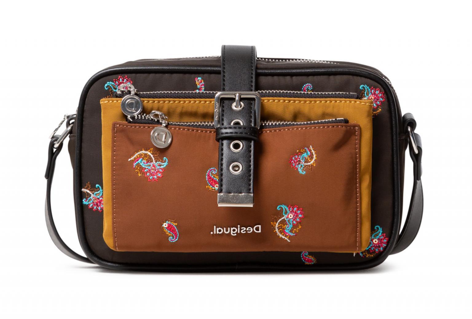 Desigual Cross-Body-Bag Bols Bindi Oban Caqui Braun