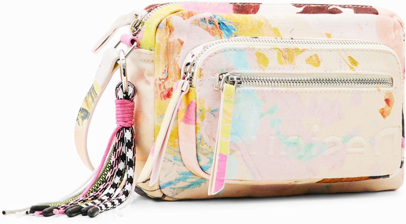 Desigual Crossovertasche Cambridge Mini Manchas bunter Print Crudo