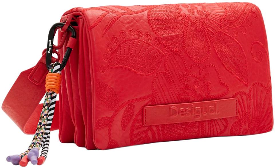 Desigual Crossovertasche Dortmund Flap 2.0 knallrot Stickerei