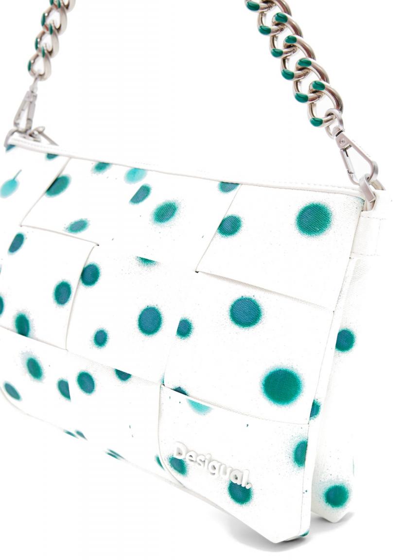 Desigual Crossovertasche New Splatter Dortmund Maxi Blanco 