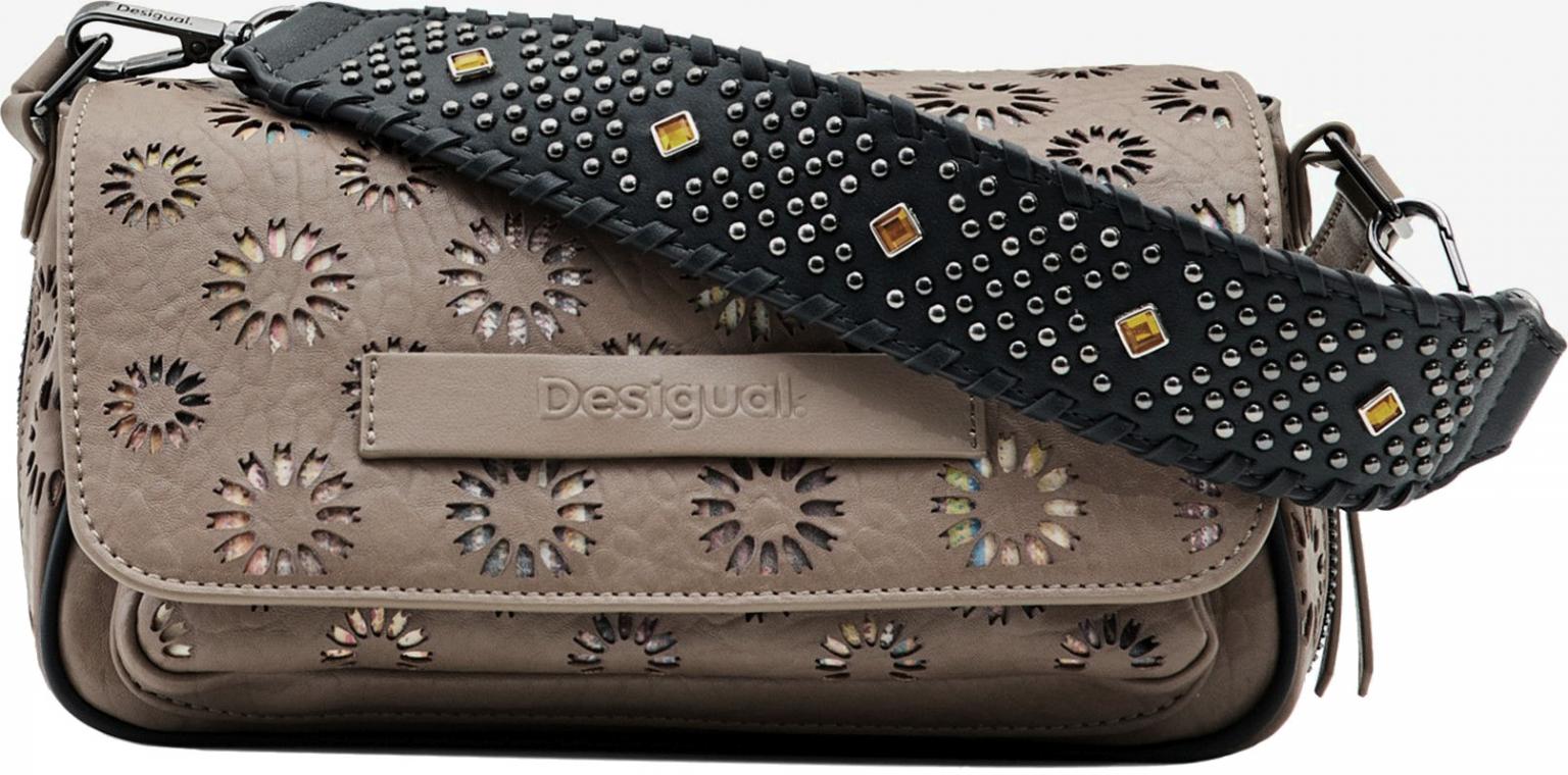 Desigual Crossovertasche Überschlag Amorina dunkelbeige Tromso