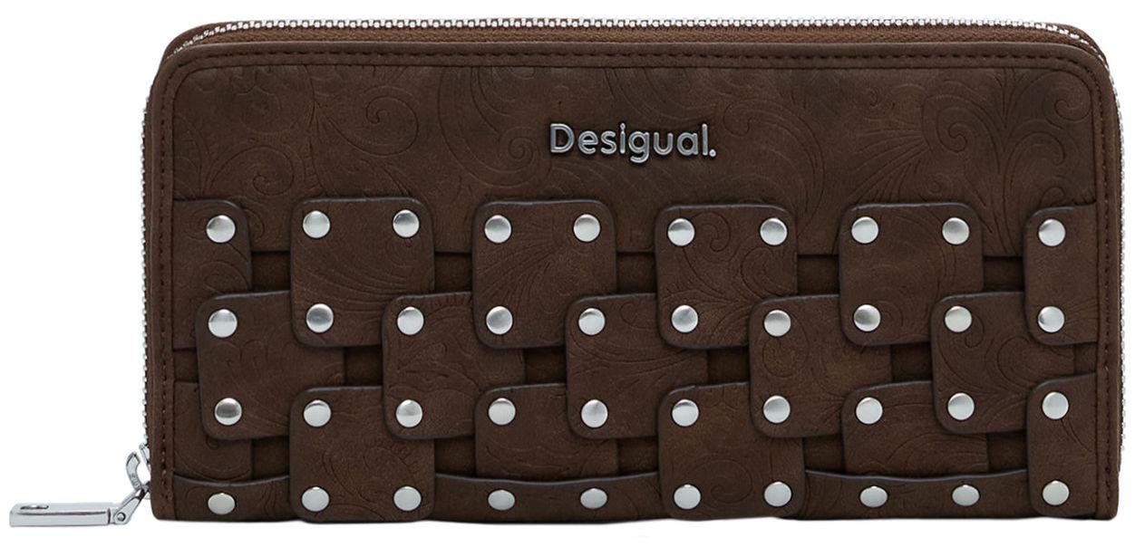 Desigual Damenbörse Chocolate Nieten Paisley Patch Fiona dunkelbraun