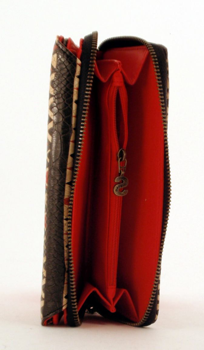 Desigual Damenbörse Maria Holewood Stanzmuster Blau