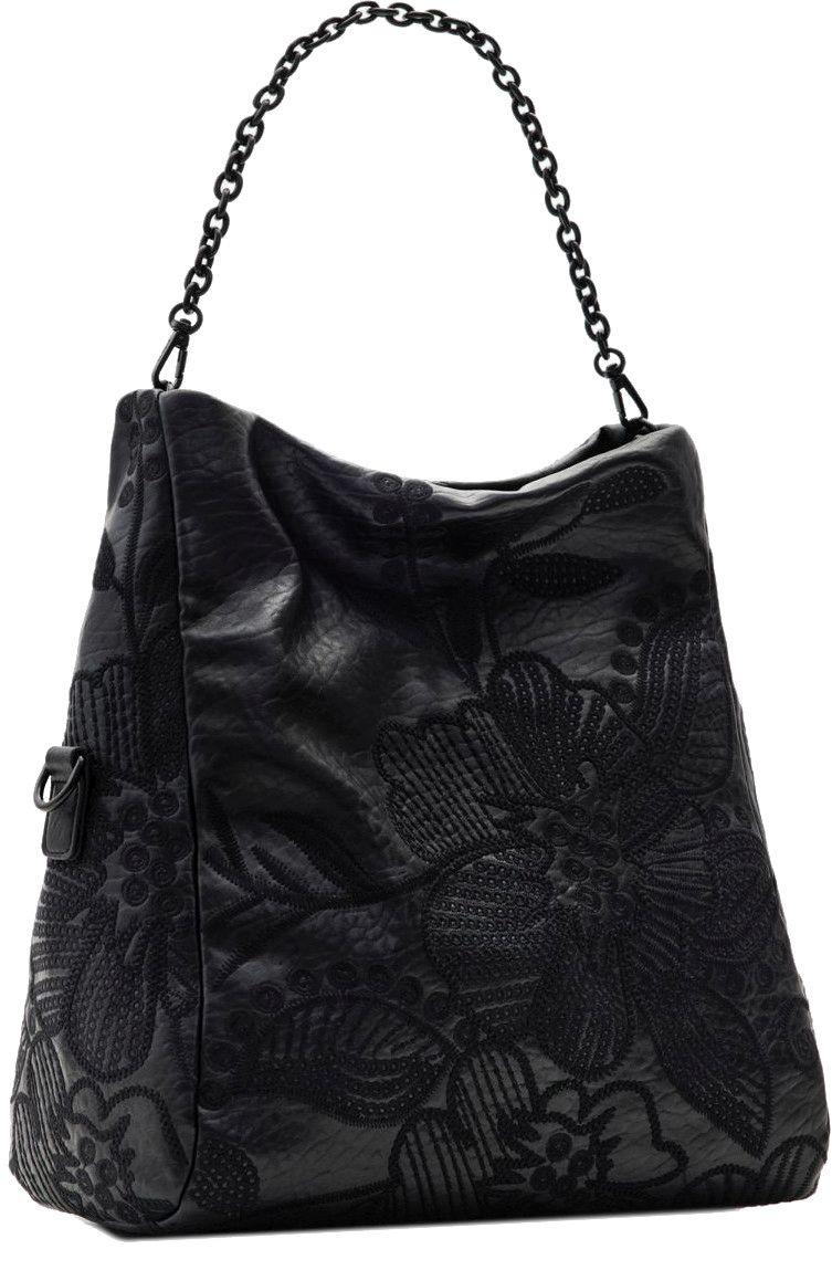 Desigual Damentasche Floral Loverty 3.0 Alpha Nero