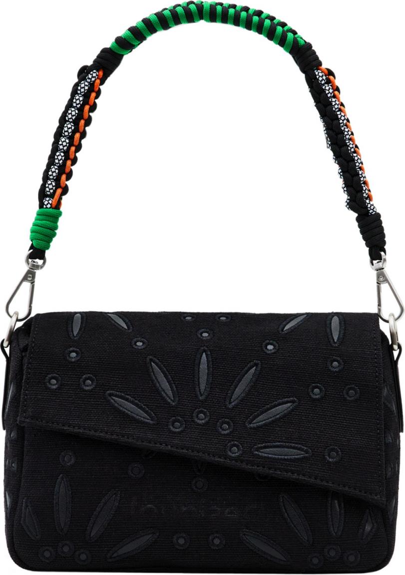 Desigual Damentasche Überschlag Dandelion Negro