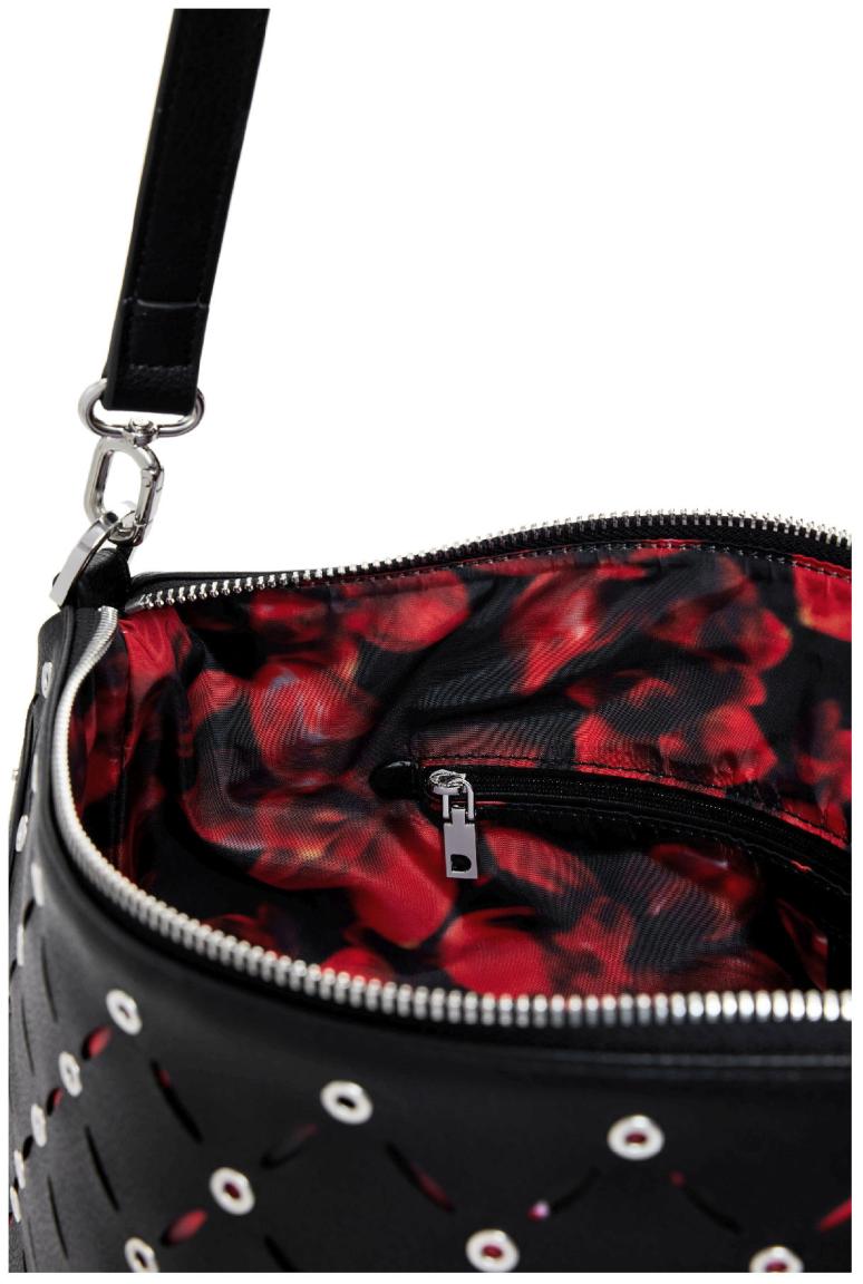 Desigual Damentasche rockig Nieten Yankee Cutouts schwarz Leiria