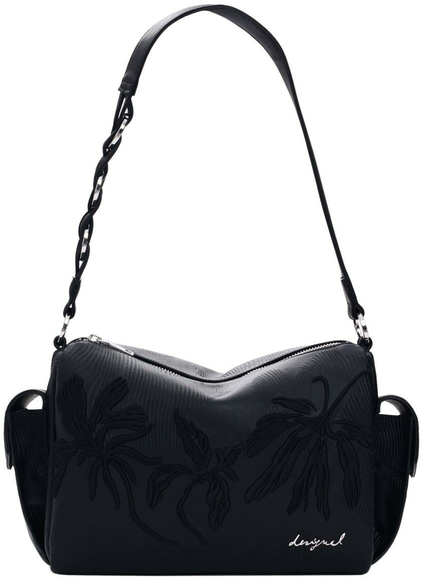 Desigual Damentasche schwarz Habana floral Mirenis Stickerei
