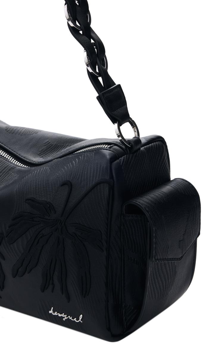 Desigual Damentasche schwarz Habana floral Mirenis Stickerei